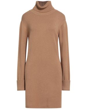 White Wise Mini-Kleid - Braun