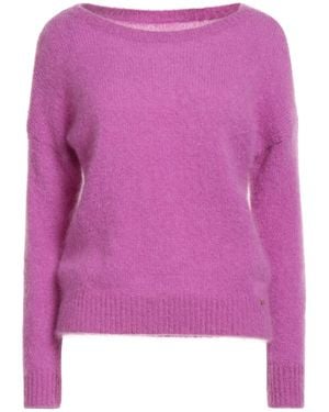 Des Petits Hauts Jumper Mohair Wool, Merino Wool, Polyamide, Elastane - Purple
