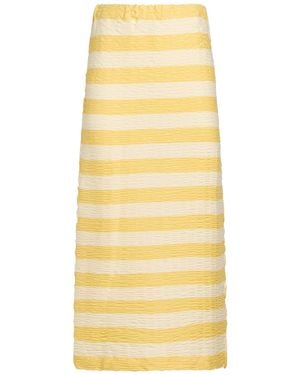 Sunnei Midi Skirt Viscose, Polyester, Elastane - Yellow