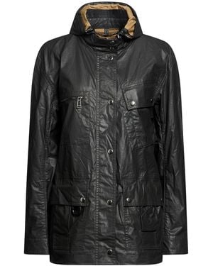 Belstaff Overcoat & Trench Coat Cotton, Polyurethane - Black