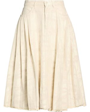 Don The Fuller Ivory Denim Skirt Cotton, Viscose, Polyester - Natural