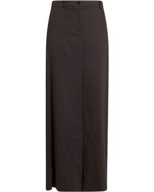 P.A.R.O.S.H. P.A.R.O..H. Maxi Skirt Cotton, Lyocell, Elastane - Brown
