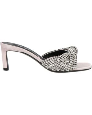 Sergio Rossi Sandals Textile Fibers - White