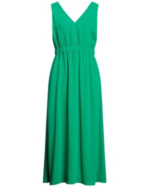 plus size green and white dress Pontee One Shoulder Pleated Midi Dress - Sage Green main image 0