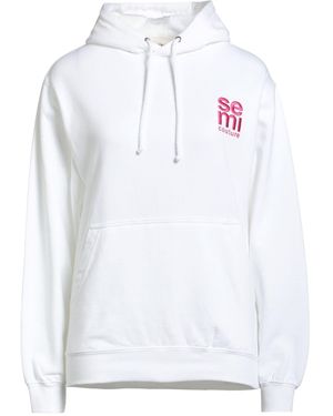 Semicouture Sweatshirt Cotton, Polyester - White