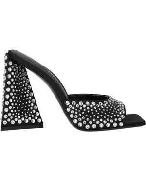 The Attico Sandals Polyester - Black