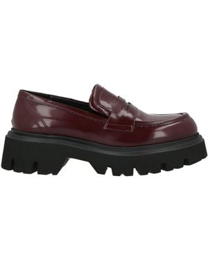 Strategia Burgundy Loafers Textile Fibres - Brown
