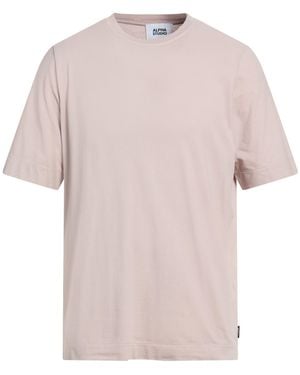 Alpha Studio Taupe T-Shirt Cotton, Elastane - Pink