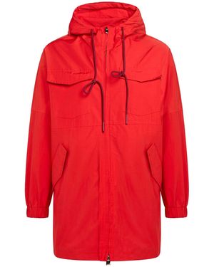 .., merci italia Overcoat & Trench Coat Polyester, Cotton - Red