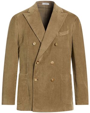 Boglioli Khaki Blazer Cotton, Modal, Elastane - Green
