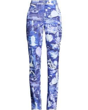 Moschino Bright Pants Cotton, Elastane - Blue