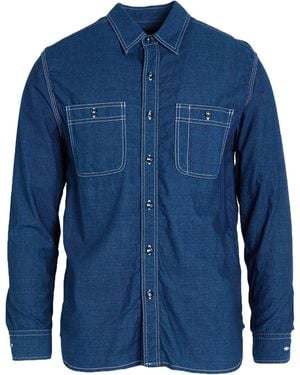 Beams Plus Shirt Cotton - Blue