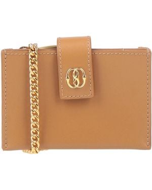 Bally Camel Crossbody Wallet Leather - Brown