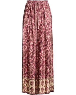 ViCOLO Burgundy Pants Viscose - Red
