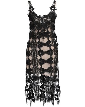 Christopher Kane Midi Dress Viscose, Cotton - Black