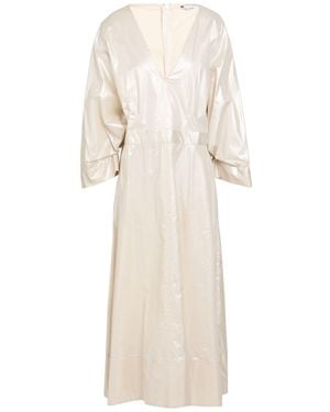 Caliban Ivory Maxi Dress Cotton, Polyurethane, Elastane - Natural