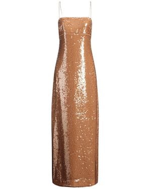 Max Mara Maxi Dress Polyester, Polyamide - Brown