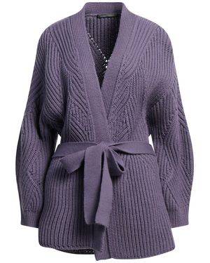 Alberta Ferretti Cardigan Virgin Wool - Purple