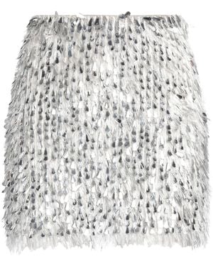 Elisabetta Franchi Mini Skirt Polyamide - Grey