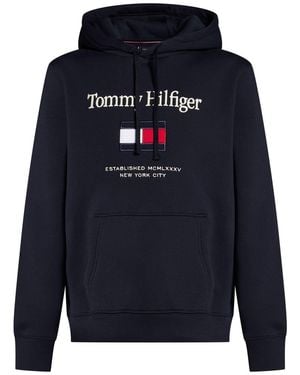 Tommy Hilfiger Sweatshirt Cotton, Recycled Polyester - Blue