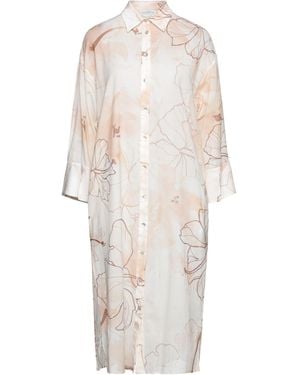 Ballantyne Midi Dress Cotton, Silk, Elastane - White
