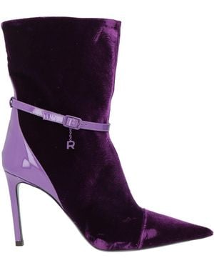 Rochas Ankle Boots Textile Fibers - Purple