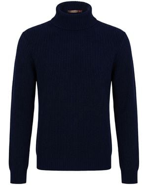Messagerie Midnight Turtleneck Virgin Wool - Blue