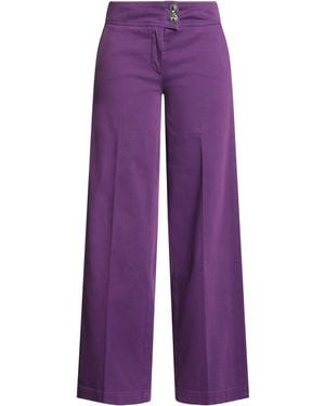 Jacob Cohen Mauve Pants Cotton, Elastane - Purple