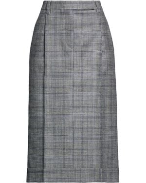 Brunello Cucinelli Midi Skirt Virgin Wool - Grey
