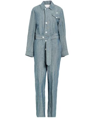 Setchu Jumpsuit Cotton, Washi (Japanese Paper) - Blue