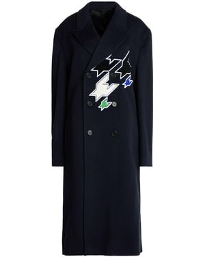 Kris Van Assche Coat Wool - Blue
