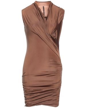 Rick Owens Vestito Corto - Marrone