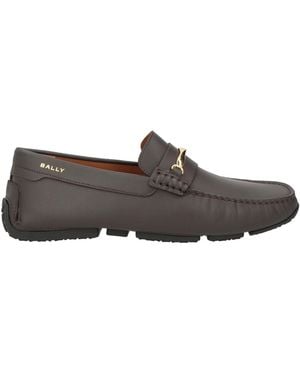 Bally Dark Loafers Calfskin - Grey