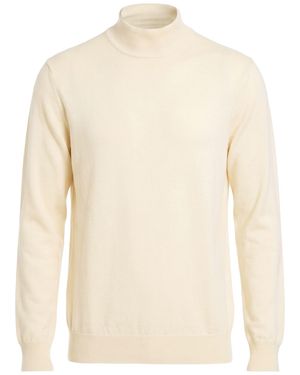 Tagliatore Cream Turtleneck Virgin Wool - White