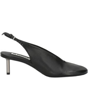 Jil Sander Court Shoes Leather - Black