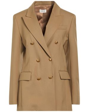 P.A.R.O.S.H. P.A.R.O..H. Khaki Blazer Virgin Wool, Elastane - Natural