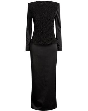 Lardini Maxi Dress Acetate, Nylon, Elastane - Black