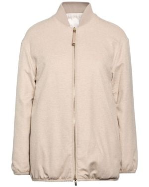Agnona Jacket Silk, Cashmere - Natural