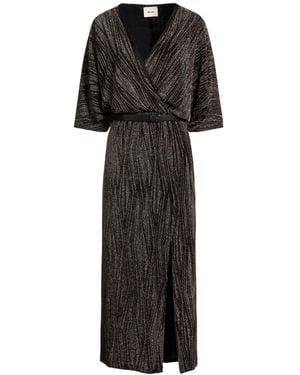Dixie Maxi Dress Polyamide, Metallic Fiber, Elastane - Black