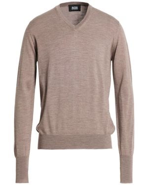 Alpha Studio Sweater Merino Wool - Brown
