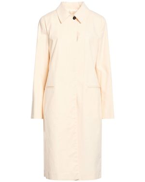 Beatrice B. Ivory Overcoat & Trench Coat Cotton, Elastane - Natural
