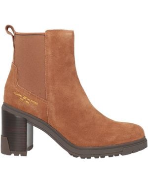 Tommy Hilfiger Ankle Boots Leather, Textile Fibres - Brown