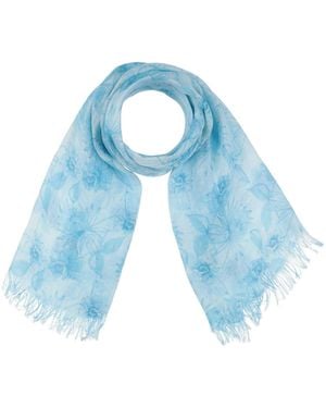 120% Lino Schal - Blau