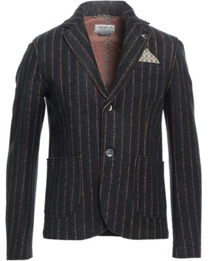 Fred Mello Midnight Blazer Viscose, Acrylic, Polyester, Wool - Black