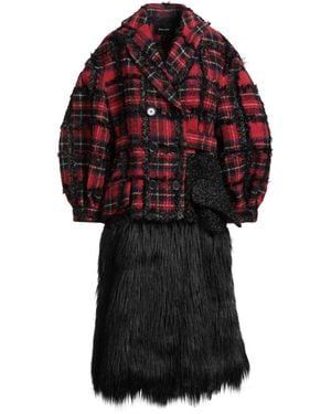 Simone Rocha Coat Synthetic Fibres, Acrylic, Wool, Alpaca Wool - Red