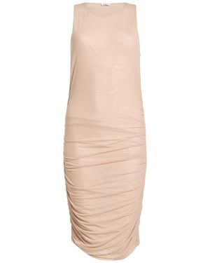 Patrizia Pepe Midi Dress Polyester, Elastane - White