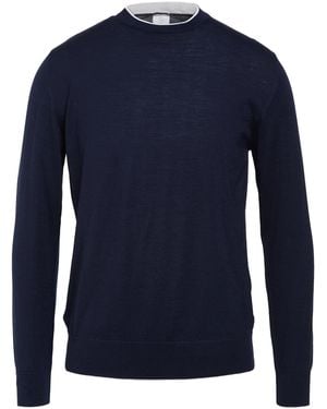 Eleventy Sweater Wool, Silk - Blue