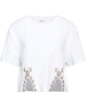 Sandro T-Shirt Cotton, Polyester - White