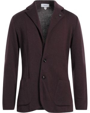Lardini Plum Blazer Wool - Purple