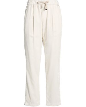 Herno Trousers Viscose, Polyester, Metallic Fibre - White